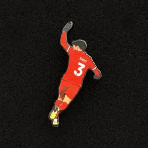 Liverpool memorabilia badge & pin featuring Wataru Endo’s iconic celebration