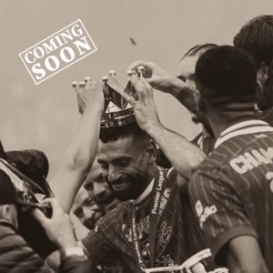Coming soon: Celebrate Mo Salah’s iconic moment wearing the Premier League crown, capturing the humility and glory of the Anfield King